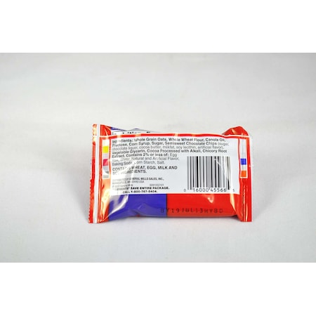 Betty Crocker Individually Wrapped Double Chocolate Oatmeal Bar 1.24 oz., PK144 16000-45566